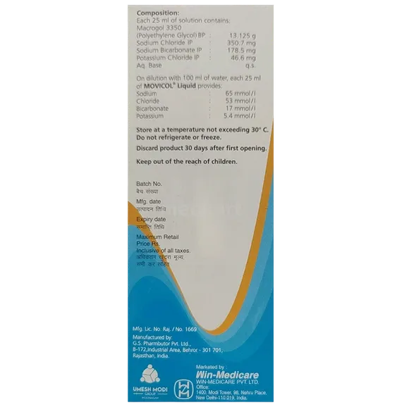 movicol liquid 200ml